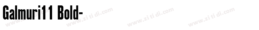 Galmuri11 Bold字体转换